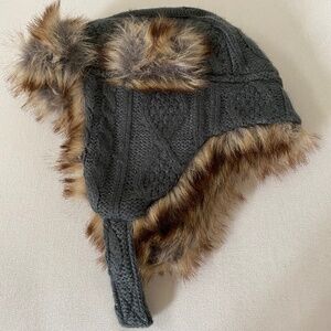 Baby Faux Fur Fleece-Lined Trapper Hat (12-24 mos)